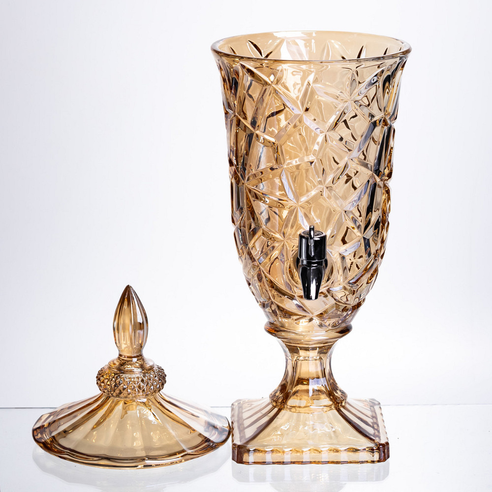 Лимонадниця з краном HP-19-307 2л глек для напоїв ємність для лимонадів amber Коломия - фото 3