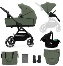 Детская коляска Kinderkraft Yoxi 3w1 Zestaw 3w1 Mystic Green Wielofunkcyjny Киев