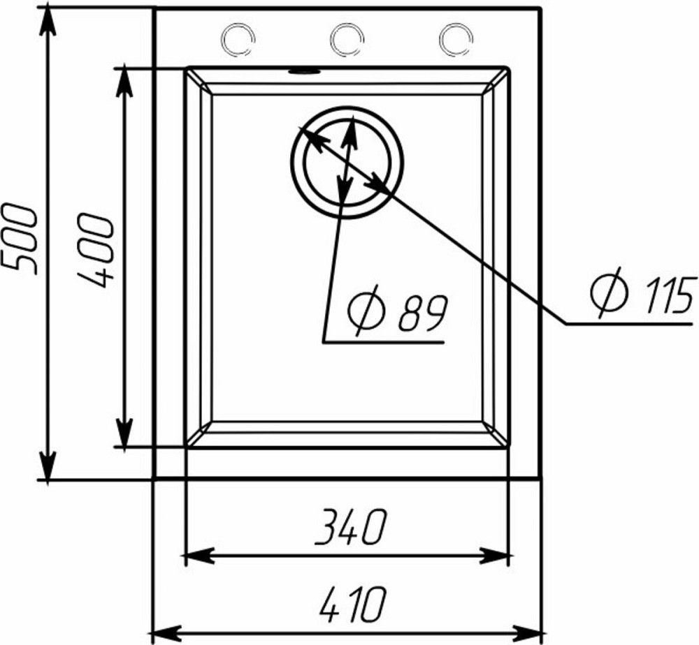 VALESO Гранітна мийка для кухні VALESO SOKIL 4150 матова Антрацит Киев - изображение 7