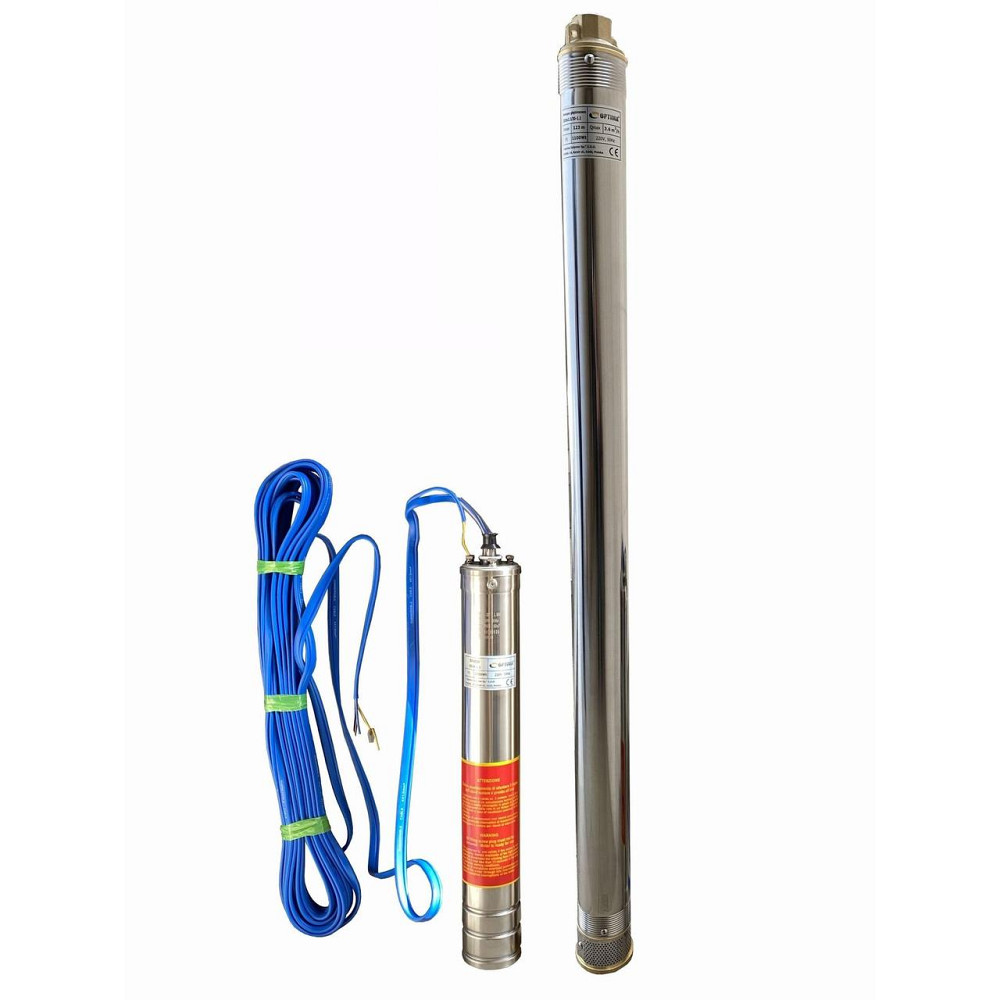 Насос скважинный с пов,уст, к песку 3″ OPTIMA 3SDm2,5/30 1,1 кВт 124м + пульт+кабель 15м NEW Киев - изображение 1