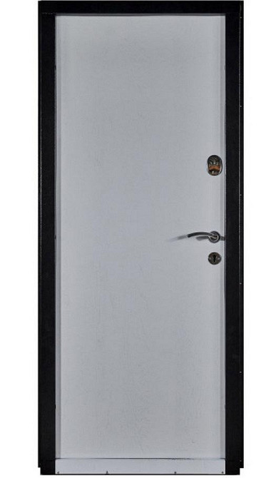 Двері вхідні Наші Двері Наші Двері РУБІЖ Еліс / Мило ПВХ Антрацит / ПВХ Біле дерево 860х2040 мм Київ - фото 2