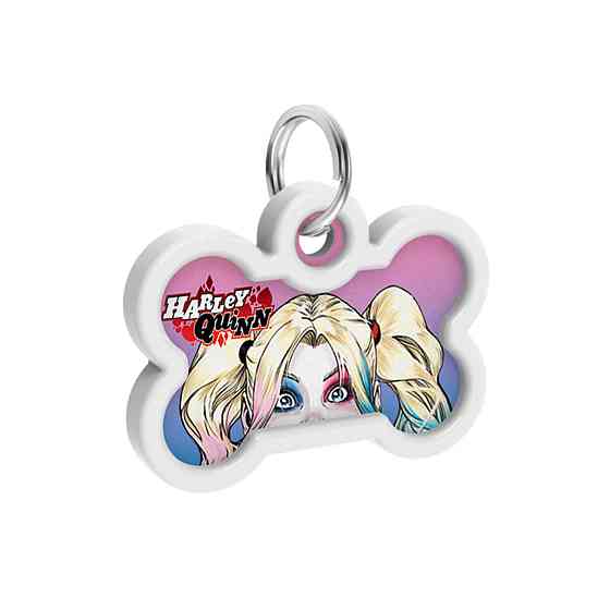 Адресник для собак и кошек металлический WAUDOG Smart ID с QR паспортом, рисунок 