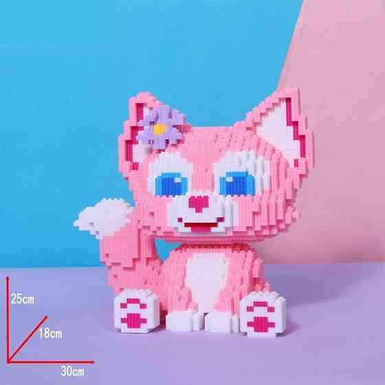 Конструктор Magic Blocks Кошка, мини-блоки, 3D-модель из 1895 деталей, 25 см (LS6098) Запорожье