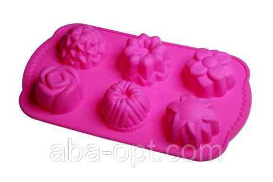Силіконова форма на 6 виробів " квітка " 30 х 20 х 4 см (шт) Одеса