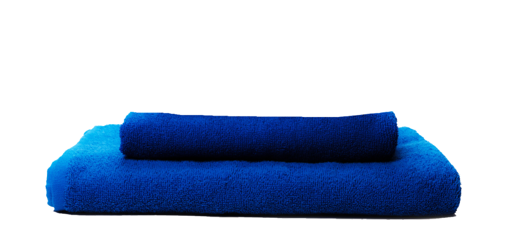 Комплект рушників Ideal Textile однотонних 50х90см + 70х140см 400 г/м2 (56860932) Синій Чернівці - фото 1