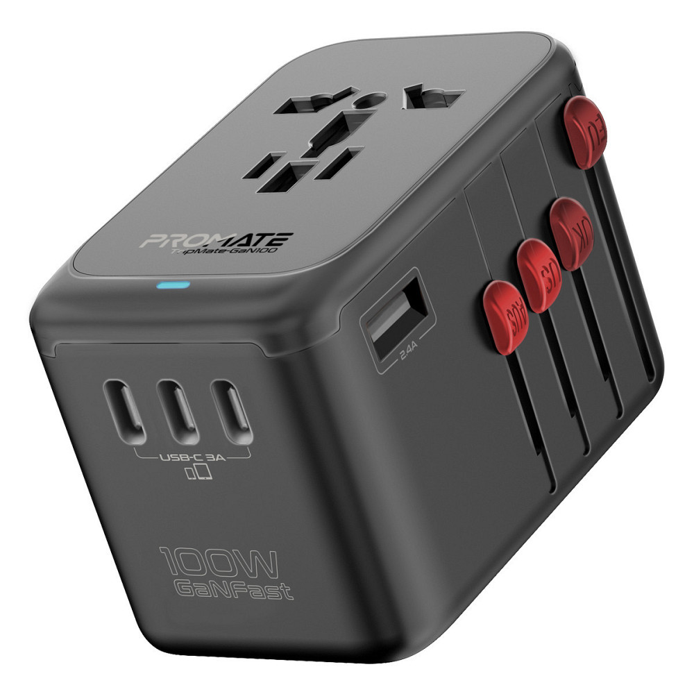 Зарядний пристрій Promate TripMate-GaN100 100 W Black ( Чорний ) Харьков - изображение 10