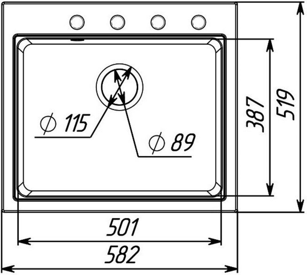 VALESO Мийка гранітна VALESO 5852 VESTA матова Білосніжна Коломия - фото 8