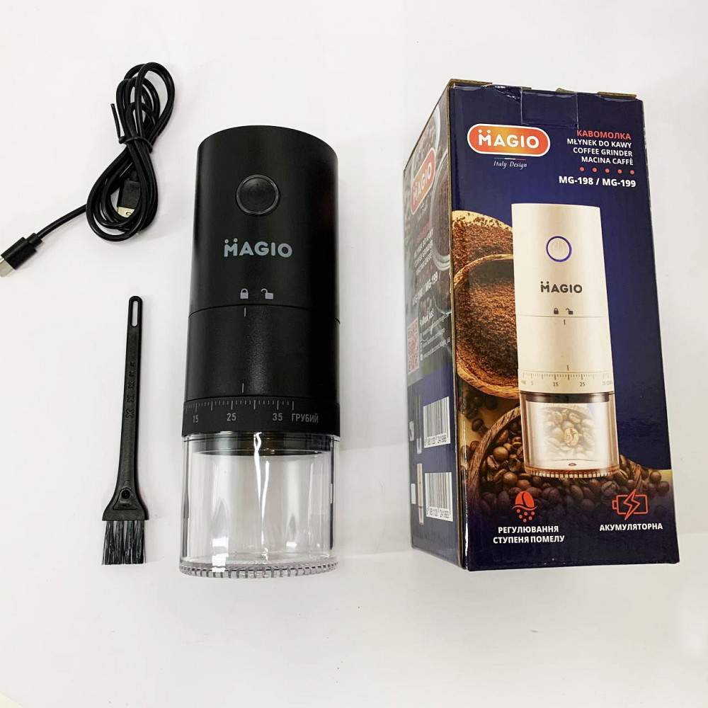Мельница для кофейных зерен Magio MG-198, Кавомолка для кофе, Бытовая кофемолка стационарная UW-66 Львов - изображение 17