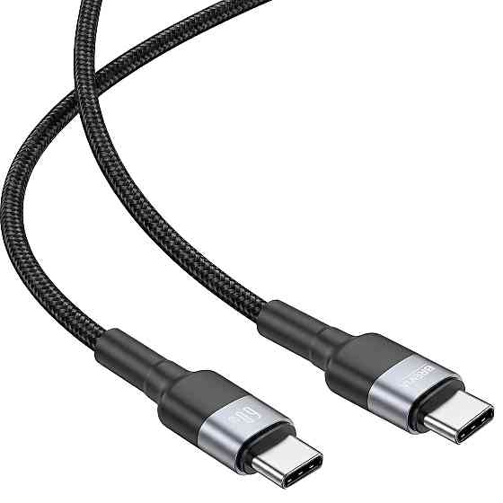 Кабель Brevia Type-C to Type-C 60W 1м, чорний box (53100BCCC1) Львів