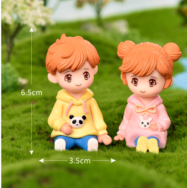 Фігурки дітей у толстовках 6.5 х 3.5 см Одеса - фото 1