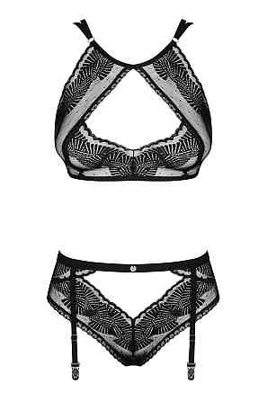 Комплект Obsessive Allastia 2-pcs set black L/XL Sex Aura Київ