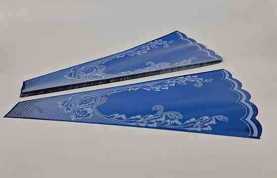 Конусне паковання під квіти h60/ 7низ/31верх метал синій (100 шт.) візерунок130 (3) (100 шт.) Харків