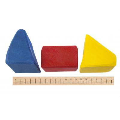 Конструктор Nic деревянный Большой цветной 17 эл. (NIC523287) Вінниця - фото 4