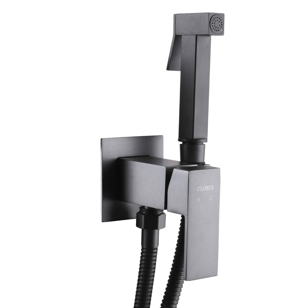 Змішувач гігієнічний Globus Lux Milano GLM-0-106MIX-Graphite (000023324) Київ - фото 1