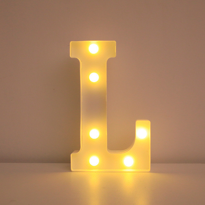 Буква с подсветкой L объемная маленькая 21 на 15 см белый Киев - изображение 1