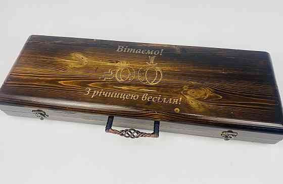 Подарочный набор шампуров в деревянном кейсе ФЕНИКС HAPPY DAYS Тернополь