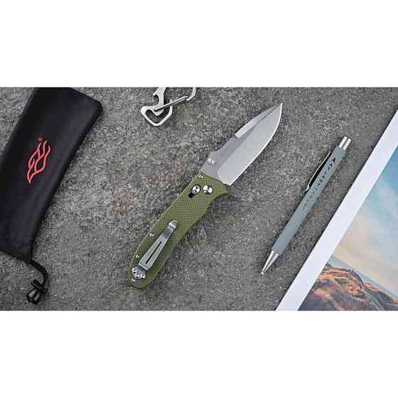 Ніж складаний Ganzo D704-GR, зелений (D2 сталь) Київ