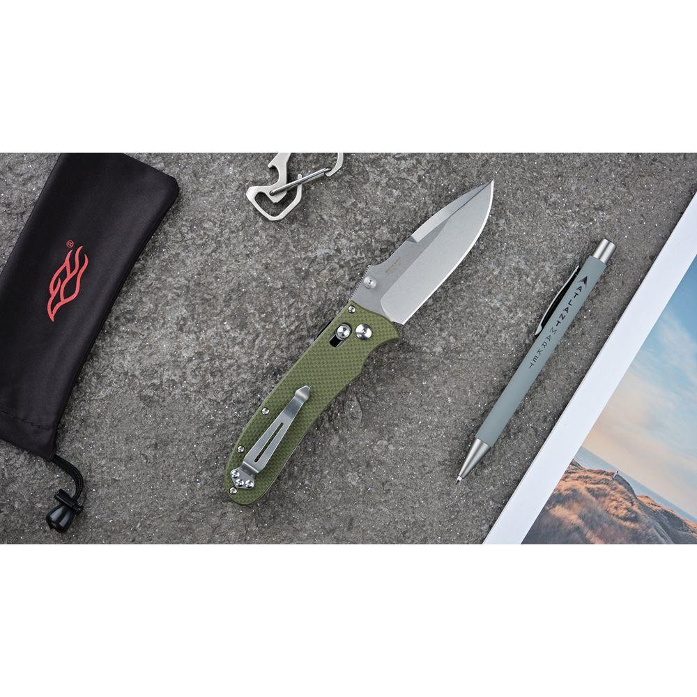 Нож складной Ganzo D704-GR, зеленый (D2 сталь) Киев - изображение 6