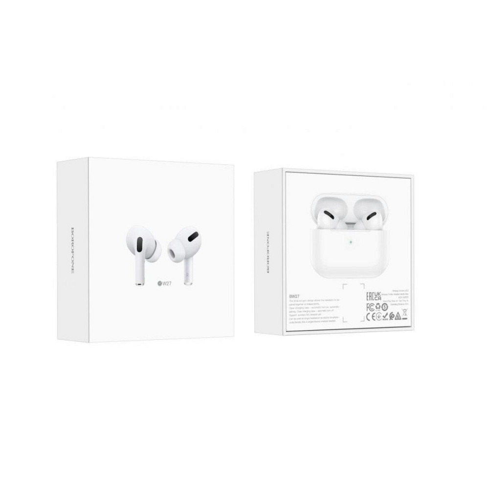 Наушники беспроводные BOROFONE BW27 True wireless stereo headset White 6974443386929 Одесса - изображение 5