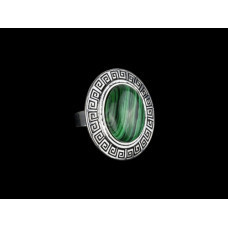 Овальный перстень с камнем Малахит Киев - изображение 1