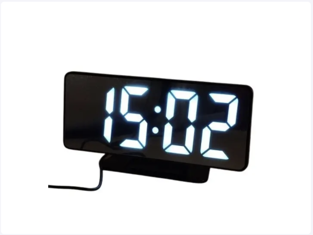 Часы настольные VST-888-6 Белая подсветка + температура USB (60) Одесса - изображение 1