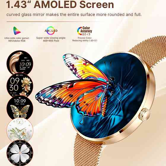 Розумний смарт-годинник Smart Luna Black (2 ремінці) Київ