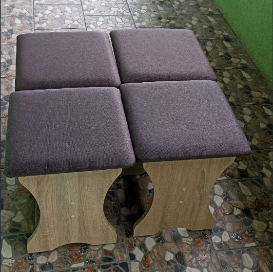 Четыре табуретки (комплект 4 шт) 35х35х44 см - Дуб Сонома Львов