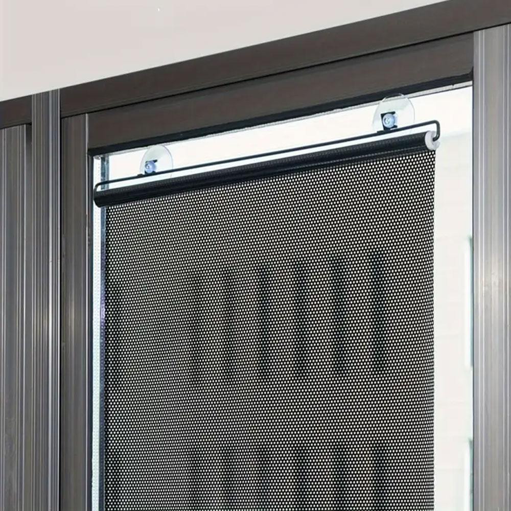 Рулонная солнцезащитная шторка на окно 125х58см,Черная SBR Киев - изображение 10