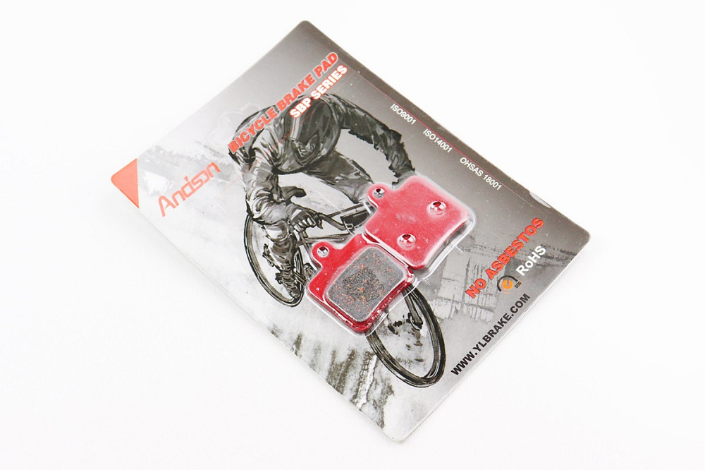 Гальмівні колодки Disk-brake (Hope Mini, GIANT DA3,DA5), червоні YL-1031 Київ - фото 1