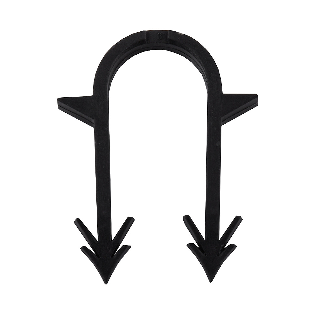 Такерна гарпун-скоба для кріплення труби ТП Ø16-20 довжина 50мм чорна (572шт) Тернопіль - фото 1