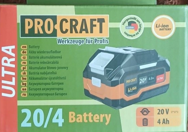 Procraft 20/4 Ultra аккумуляторная батарея. Харьков - изображение 1