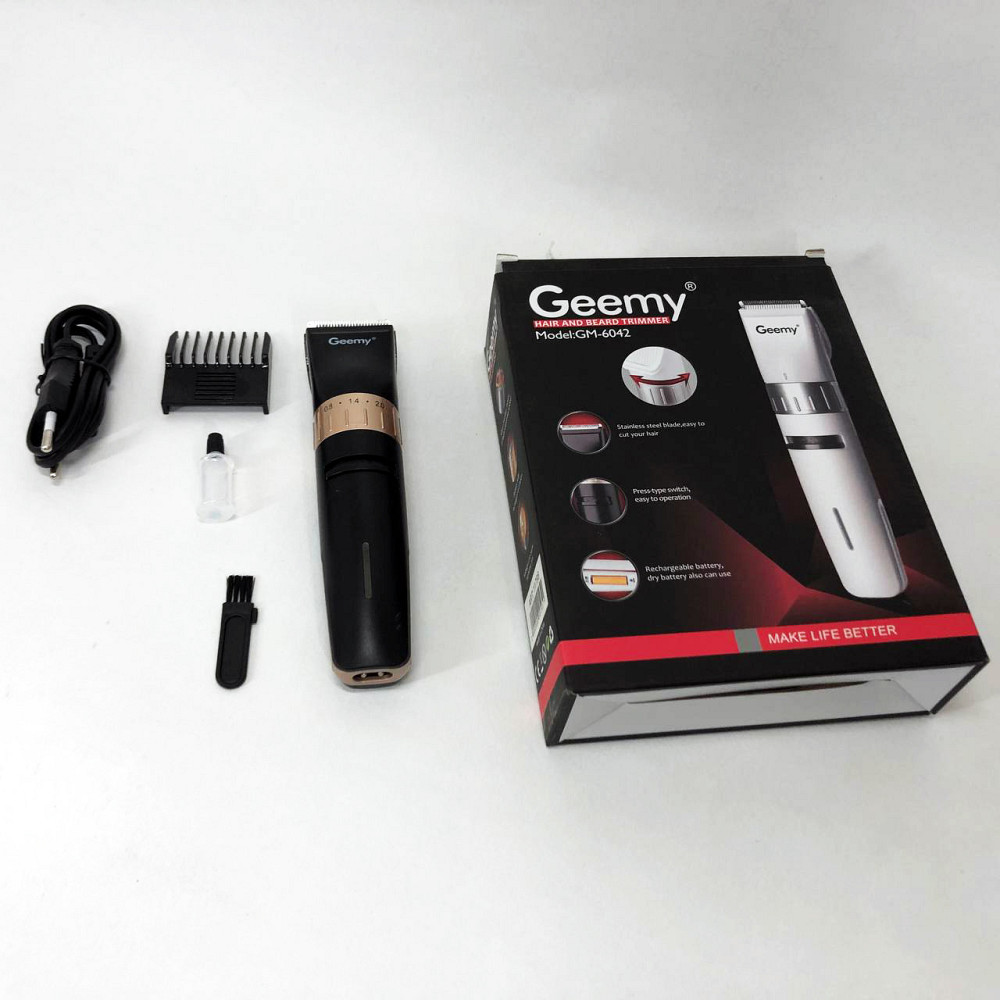 Тример для самостійної стрижки волосся Gemei, Машинка для стрижки волосся і потилиці NQ-59 Львів - фото 7