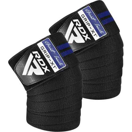 Бинти на коліна RDX GYM KNEE WRAP R11 BLACK/BLUE Каменское
