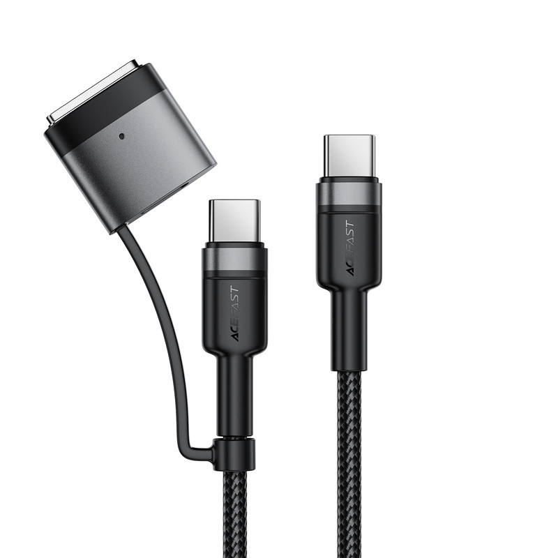 Кабель ACEFAST C22-05 USB-C to USB-C / magnetic aluminum alloy charging data cable Black Киев - изображение 1