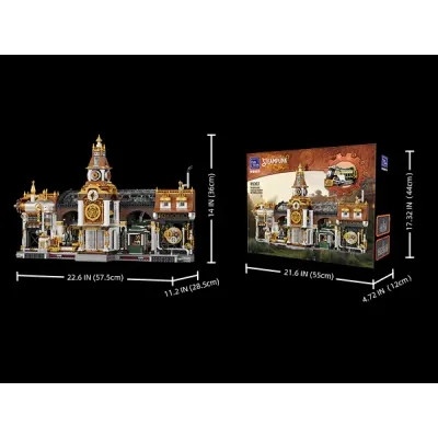 Конструктор Pantasy Original - Steampunk Железнодорожная станция в стиле стимпанк (85007) Винница