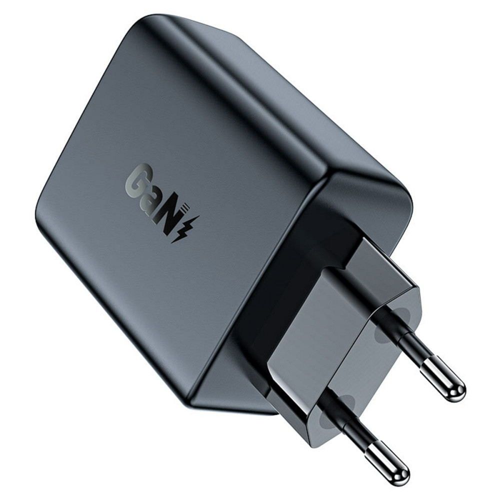 Мережевий зарядний пристрій ACEFAST A29 PD50W GaN (USB-C+USB-C) dual port charger Black Киев - изображение 1