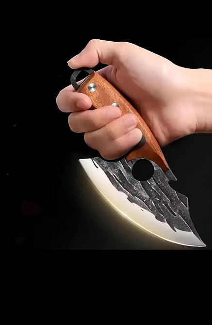 Нож для кемпинга и природы 19 см нержавеющая сталь коричневый Киев - изображение 5