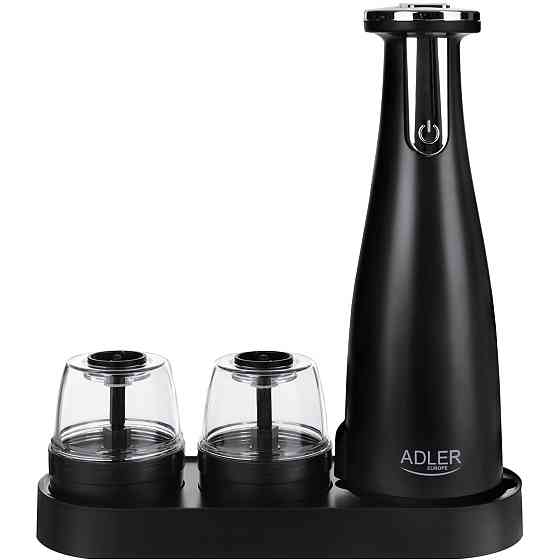 Млинок для спецій Adler AD 4449 black електричний/150мл/керамічні жорна/USB-C/3 змінні млинки/чорний Винница
