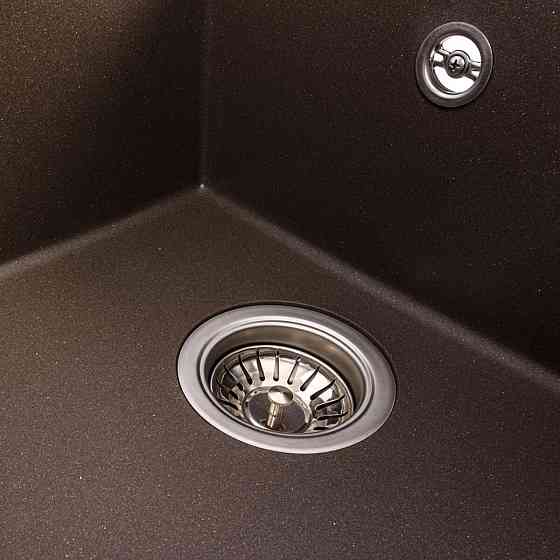 Гранітна мийка для кухні VALESO SOLID 7843 матова Темна скеля Коломыя