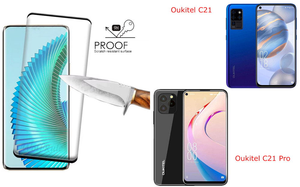 Захисне скло HyperGlass Pro для Oukitel C21, Oukitel C21 Pro – максимальна чутливість та захист Київ - фото 1