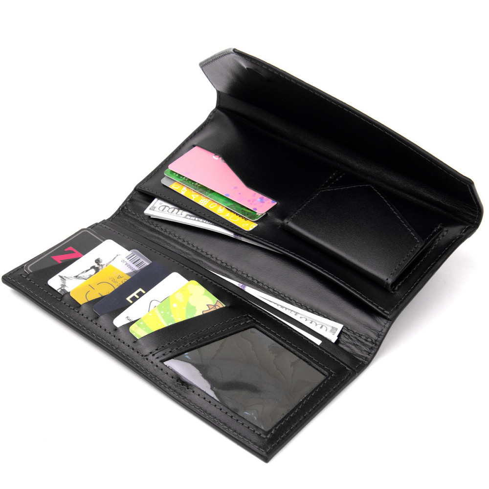 Многофункциональный клатч 11337 Grande Pelle Черный Киев - изображение 6