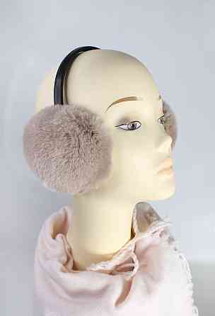 Хутряні навушники дитячі з Rex Бежевий Харків