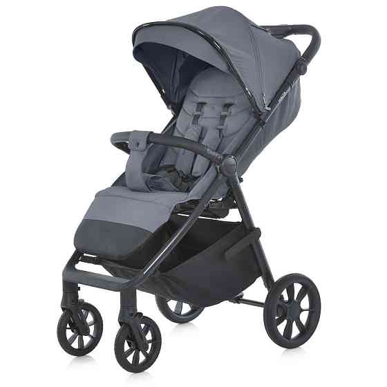 Коляска дитяча El Camino MALTA Iron Gray прогулянкова з москітною сіткою дощовиком та чохлом для ніжок у комплекті Сіра (ME 1182) Чернігів