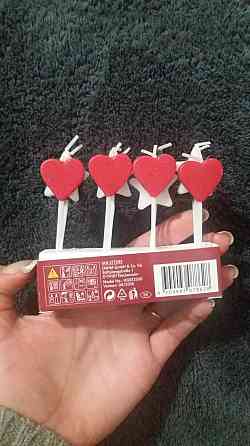 Новогодние свечки 12 штук разноцветный Киев