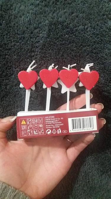 Новорічні свічки 12 штук різнобарвний Київ - фото 4