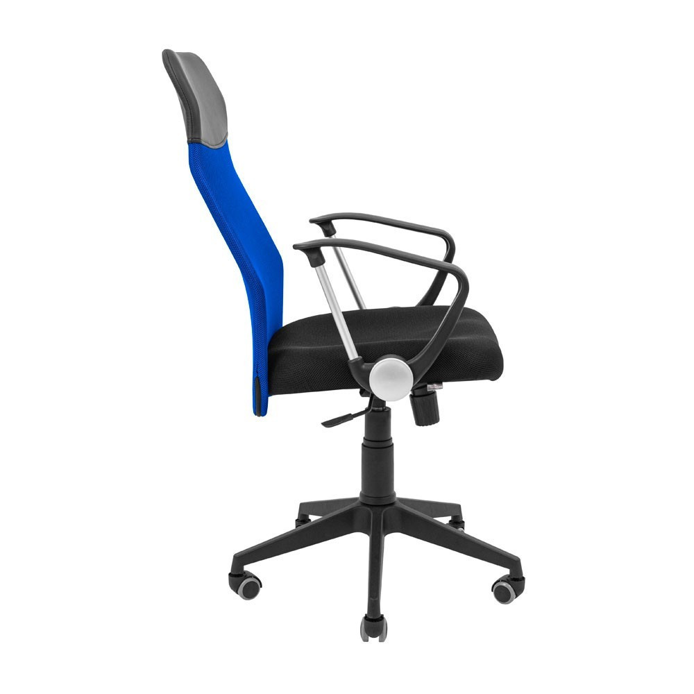 Офисное кресло руководителя Ultra M1 Tilt Черно-синий Киев - изображение 3