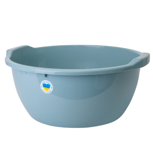 Таз 24л круглий сизо-блакитний Алеана Житомир