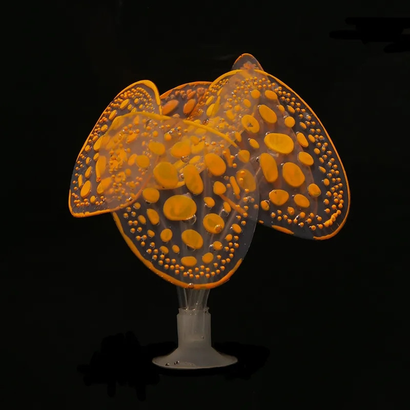 Декор в акваріум Гриби 10 см помаранчевий Київ - фото 1