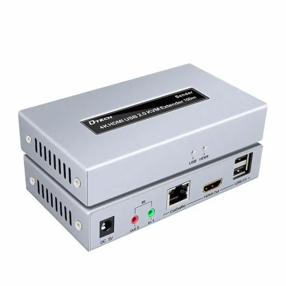 Подовжувач 4K HDMI і USB 2.0 KVM 100m Dtech DT-7051 (74-00124) Киев
