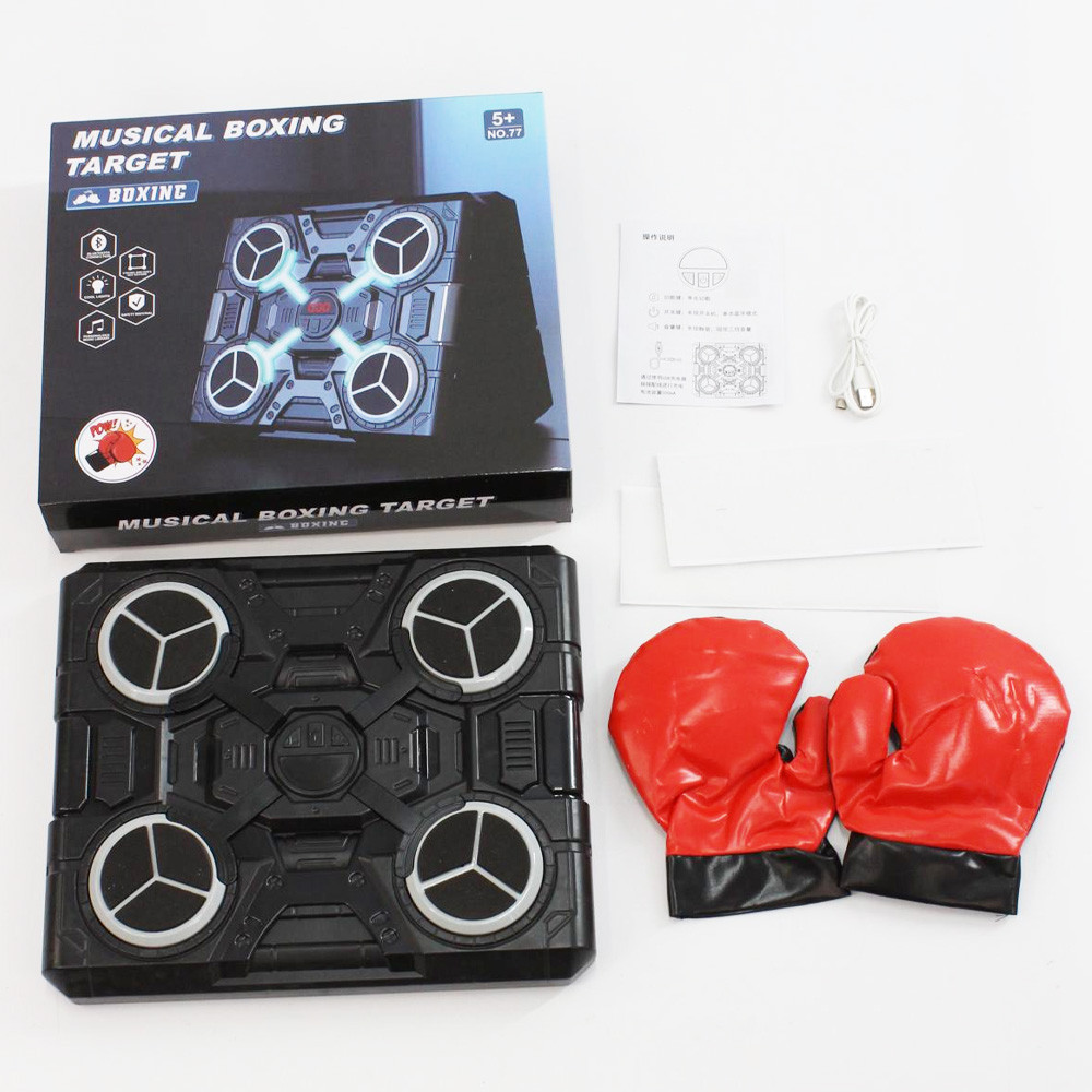 Музыкальная боксерская мишень с перчатками и подсветкой / Музыкальная груша для бокса / Тренажер для бокса Киев - изображение 8